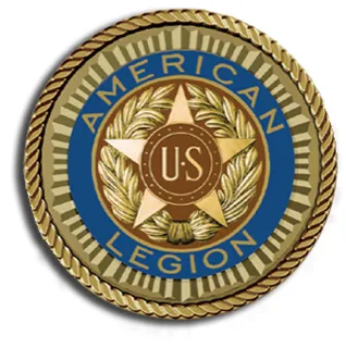 American Legion bronze emblem.