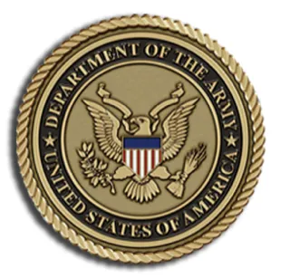 Department of the Army bronze emblem.